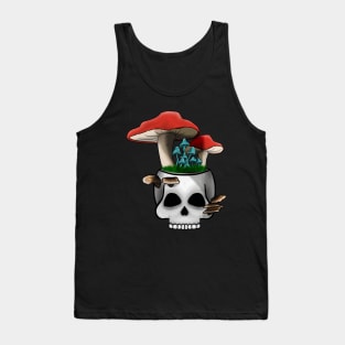 Mushroom Skull Garden Tank Top